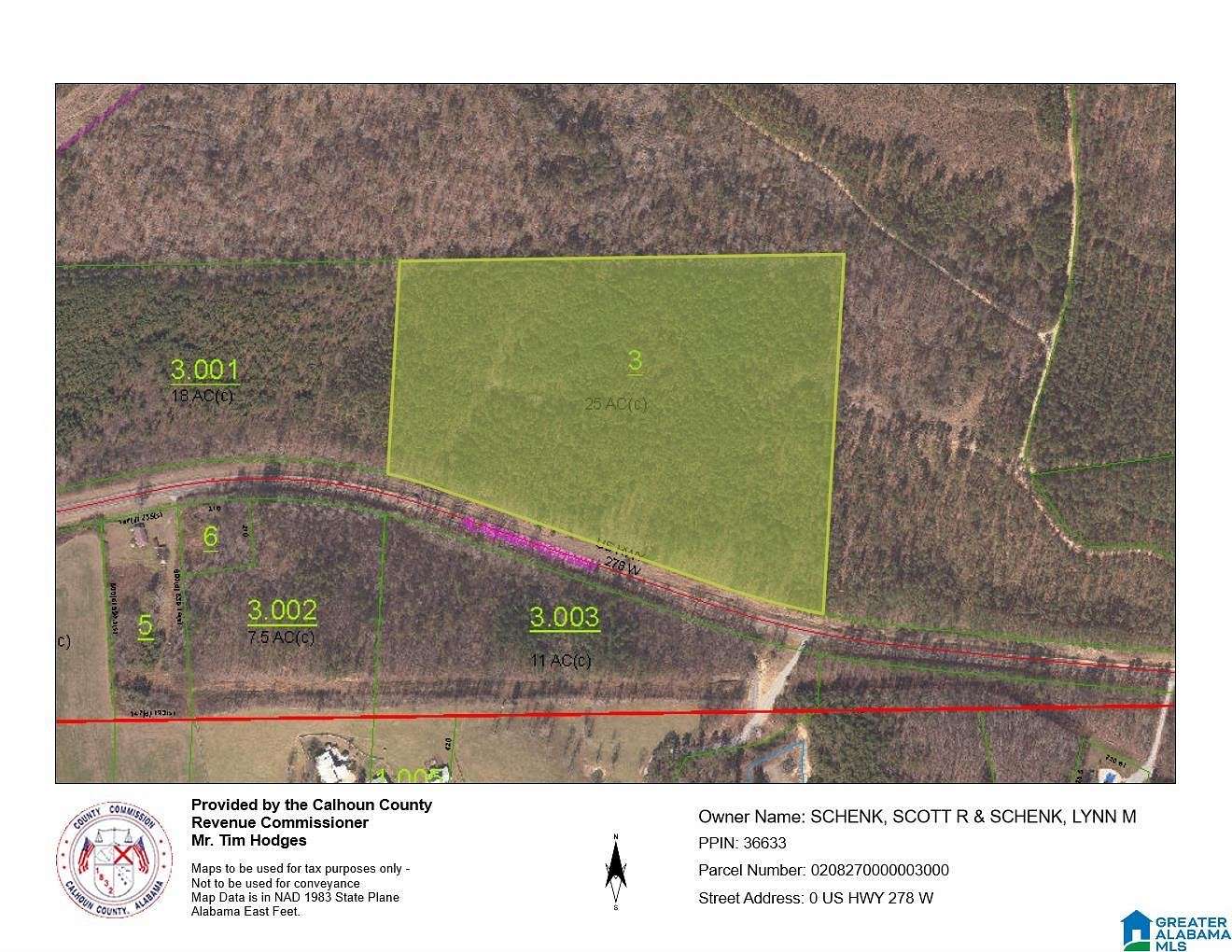 25 Acres of Land for Sale in Piedmont, Alabama