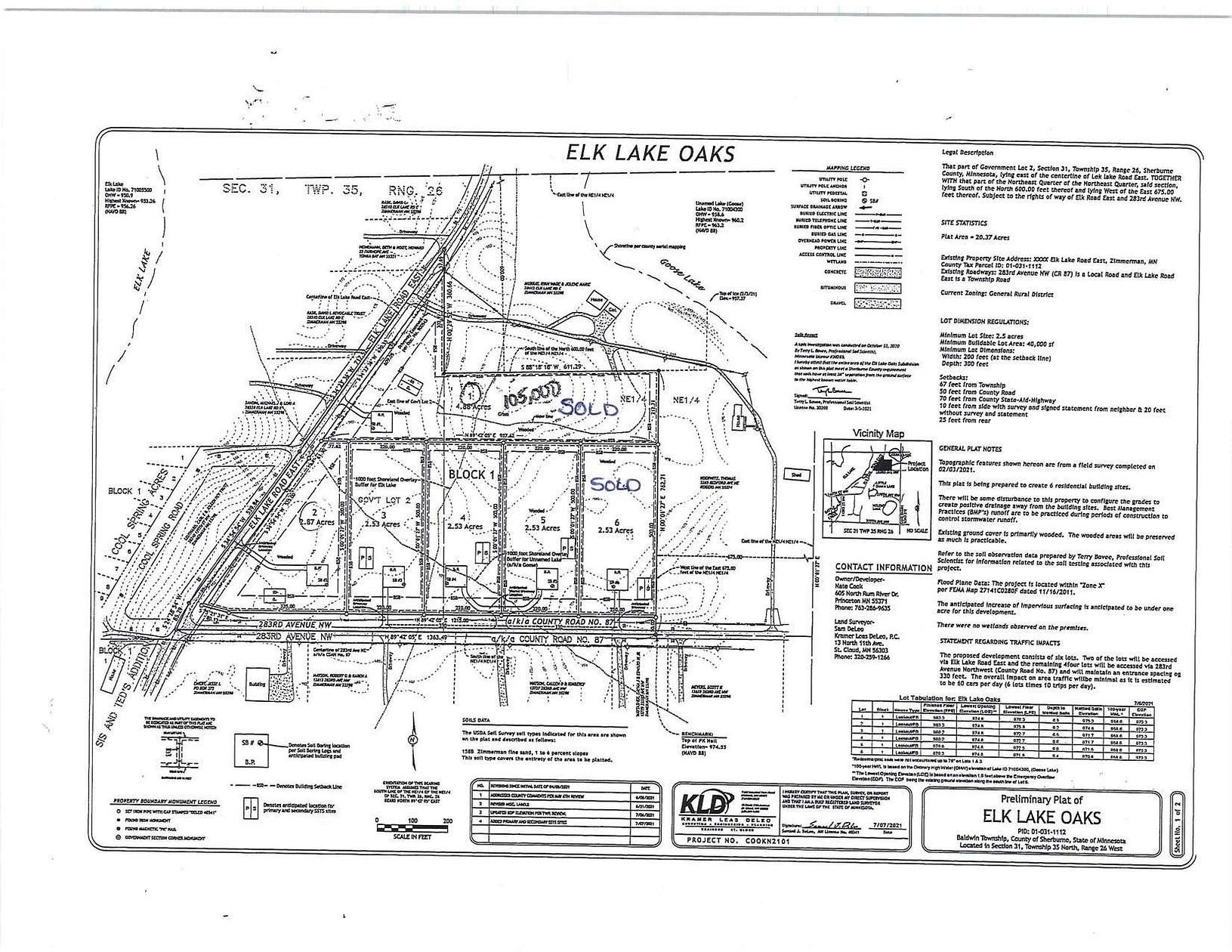 2.53 Acres of Land for Sale in Zimmerman, Minnesota