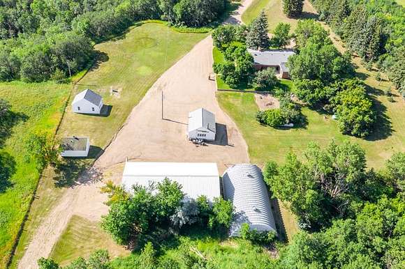 16.7 Acres of Land with Home for Sale in Burlington, North Dakota
