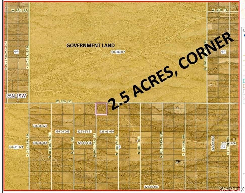 2.5 Acres of Land for Sale in Dolan Springs, Arizona