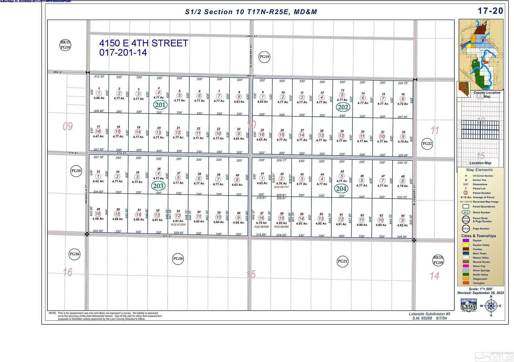 4.77 Acres of Residential Land for Sale in Silver Springs, Nevada