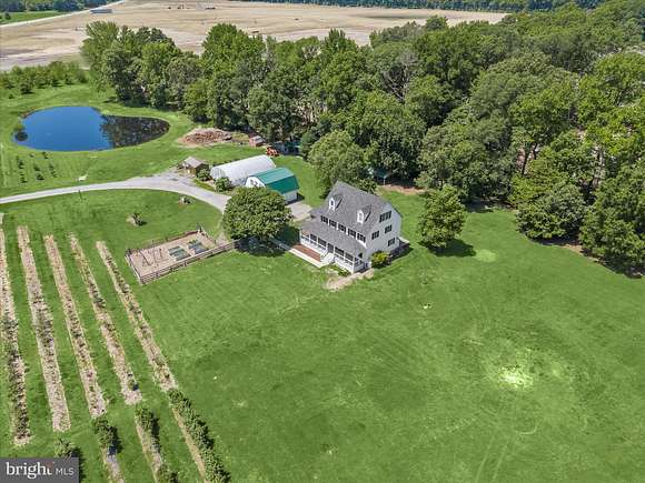 12.7 Acres of Land with Home for Sale in Denton, Maryland