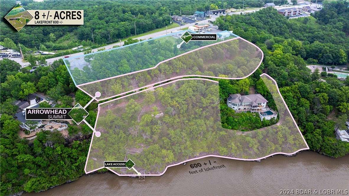 8 Acres of Commercial Land for Sale in Lake Ozark, Missouri
