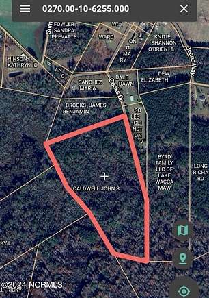 21.9 Acres of Recreational Land for Sale in Whiteville, North Carolina