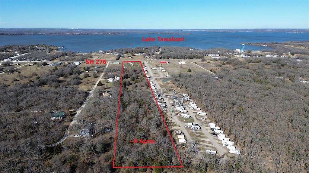 8.9 Acres of Commercial Land for Sale in West Tawakoni, Texas