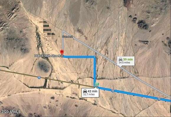 39.3 Acres of Land for Sale in Salome, Arizona