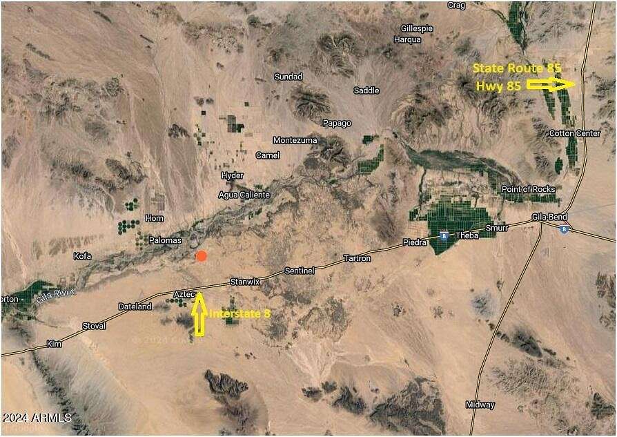 90 Acres of Land for Sale in Dateland, Arizona