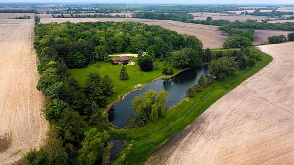 95 Acres of Agricultural Land with Home for Sale in Caledonia, Illinois