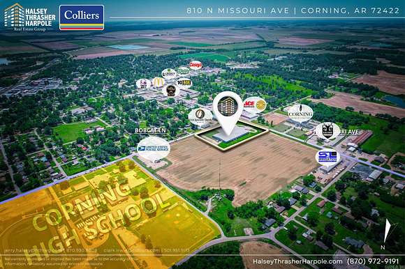 6.9 Acres of Improved Commercial Land for Sale in Corning, Arkansas