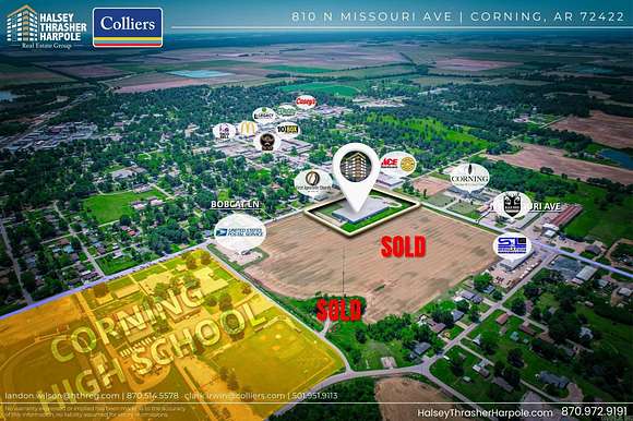 6.87 Acres of Improved Commercial Land for Sale in Corning, Arkansas