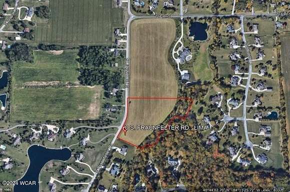 8 Acres of Residential Land for Sale in Lima, Ohio