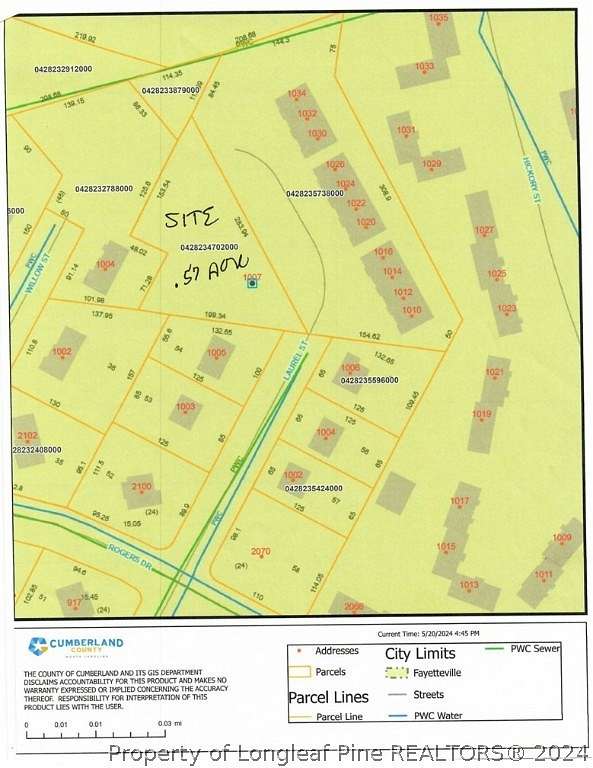 0.57 Acres of Residential Land for Sale in Fayetteville, North Carolina