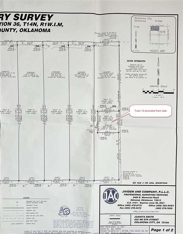 6.27 Acres of Residential Land for Sale in Luther, Oklahoma