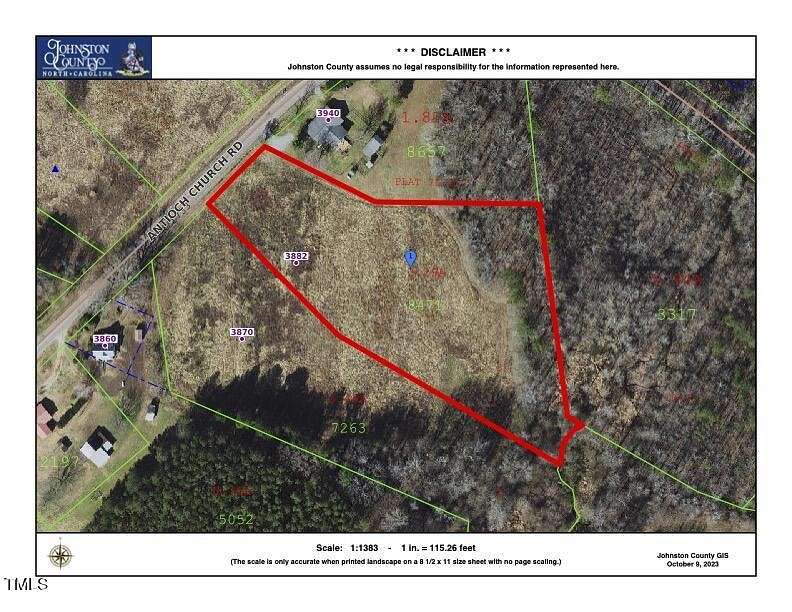 3.3 Acres of Residential Land for Sale in Middlesex, North Carolina