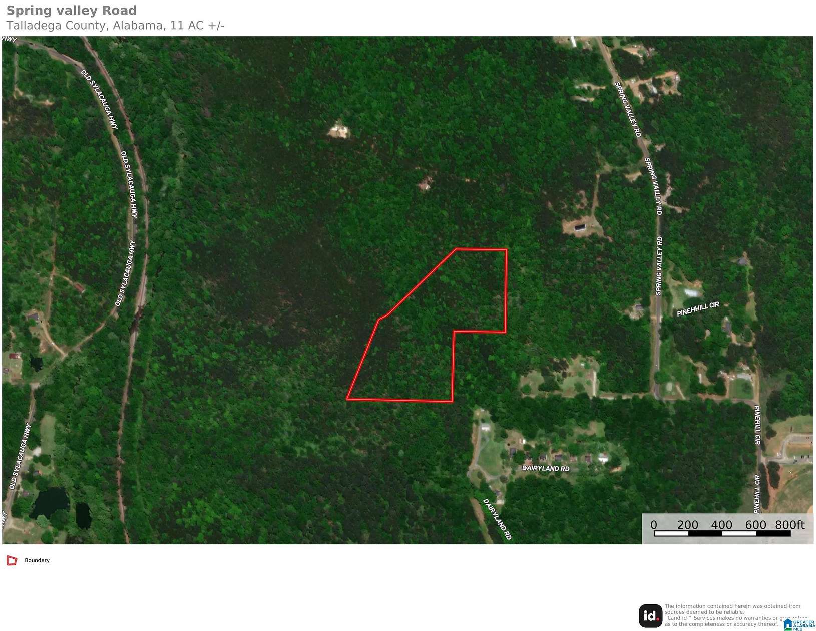 11 Acres of Land for Sale in Sylacauga, Alabama