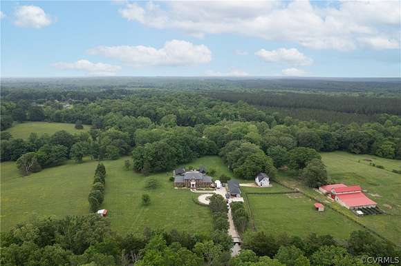 10.5 Acres of Land with Home for Sale in Cumberland, Virginia