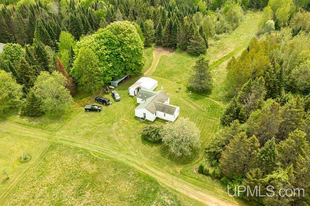 40 Acres of Recreational Land with Home for Sale in Rapid River, Michigan