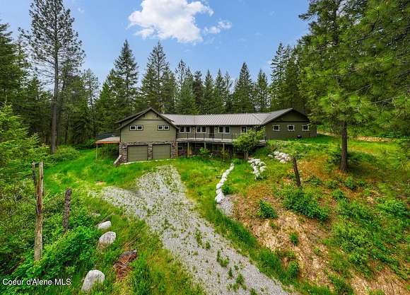9.5 Acres of Residential Land with Home for Sale in Coeur d'Alene, Idaho