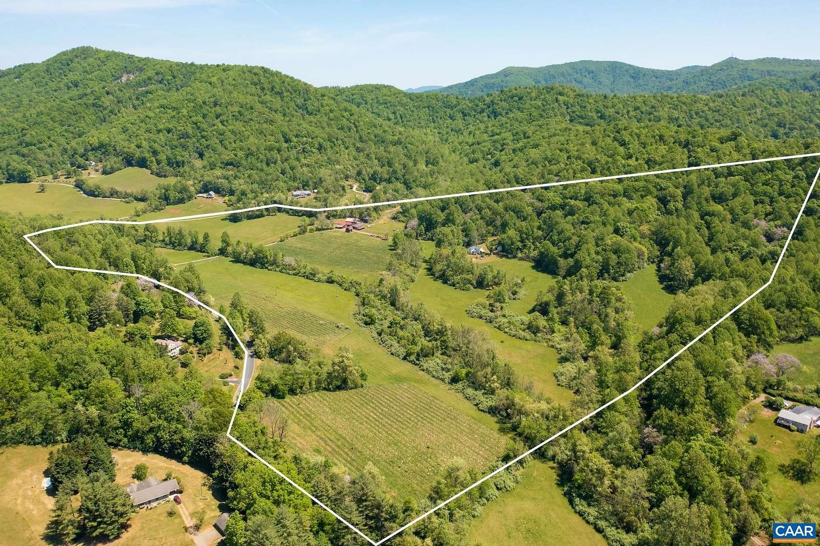 80.9 Acres of Agricultural Land with Home for Sale in Lovingston, Virginia