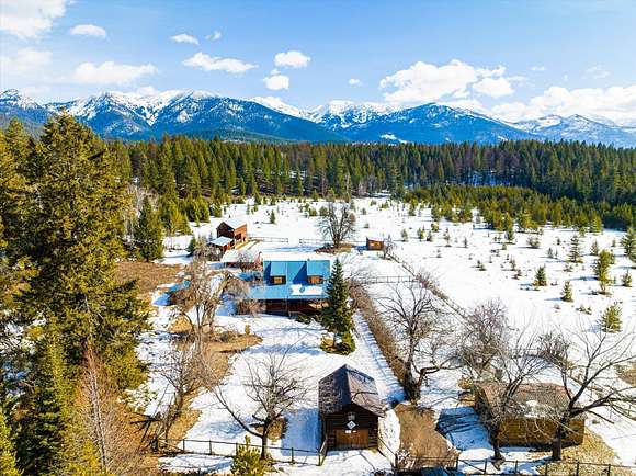 20 Acres of Land with Home for Sale in Kalispell, Montana