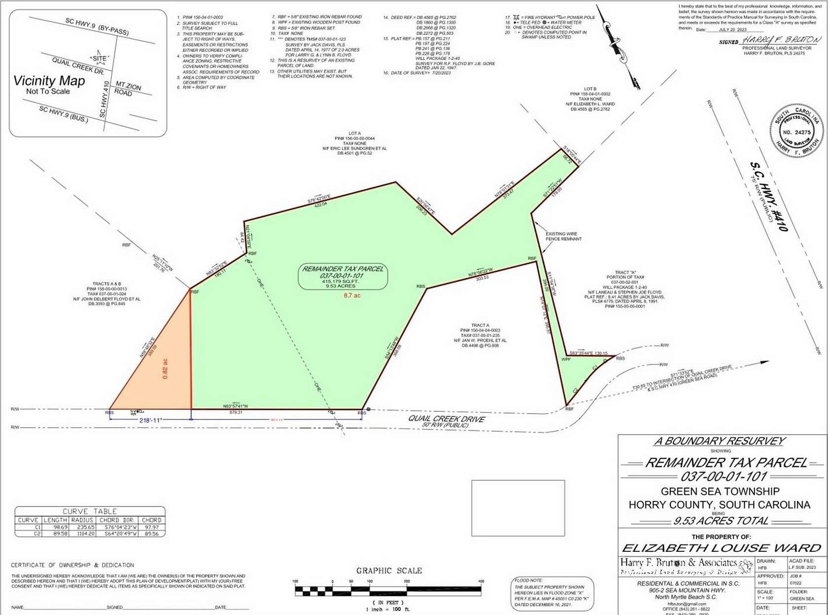 8.71 Acres of Land for Sale in Loris, South Carolina