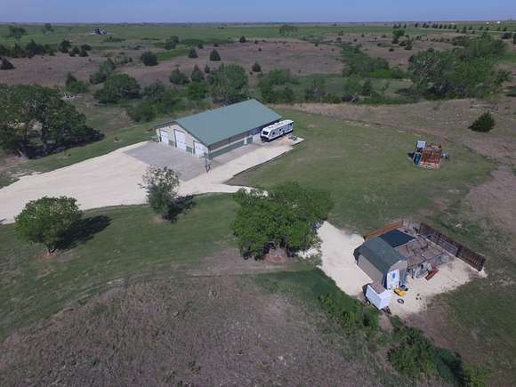 36.2 Acres of Recreational Land with Home for Sale in Plainville, Kansas