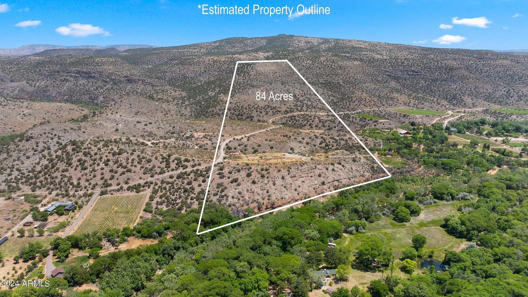 83.46 Acres of Agricultural Land for Sale in Cornville, Arizona