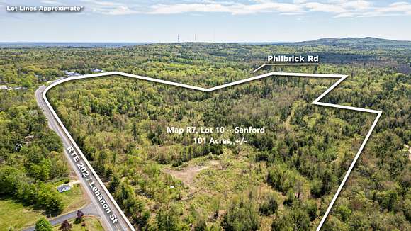 102 Acres of Land for Sale in Sanford, Maine