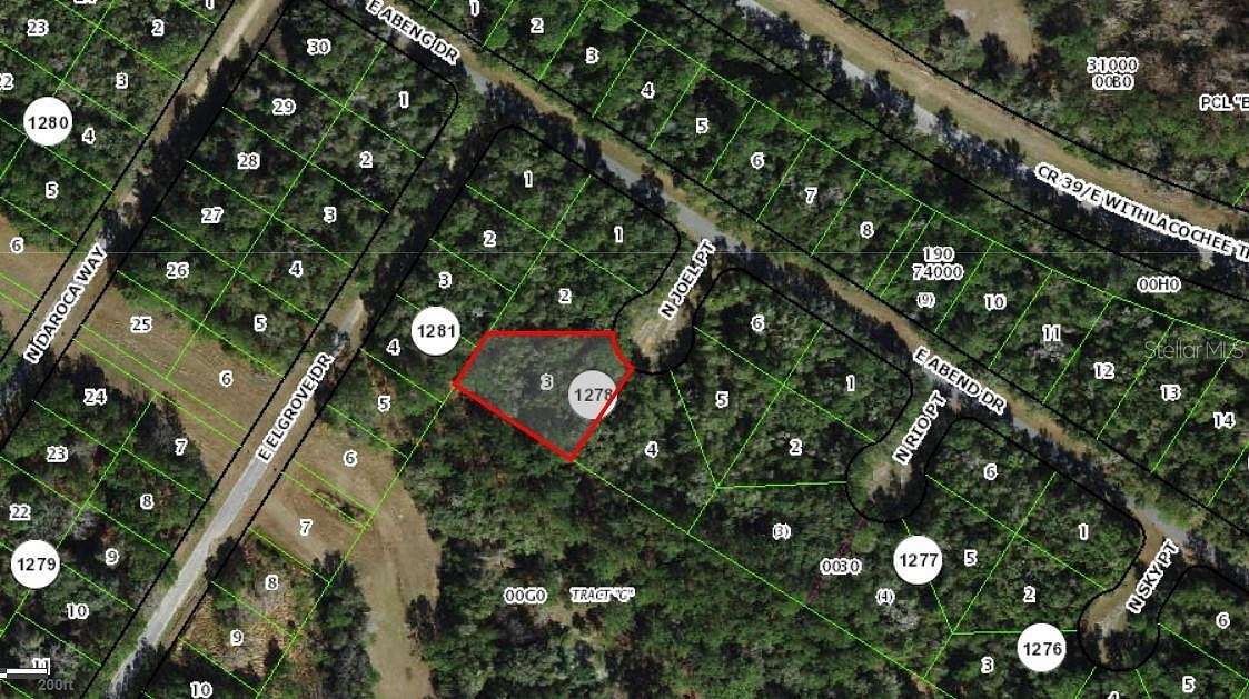 0.48 Acres of Residential Land for Sale in Citrus Springs, Florida