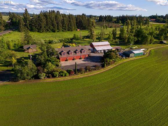 28.5 Acres of Agricultural Land with Home for Sale in Scio, Oregon