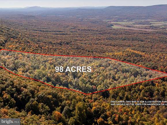 98 Acres of Agricultural Land for Sale in Hedgesville, West Virginia
