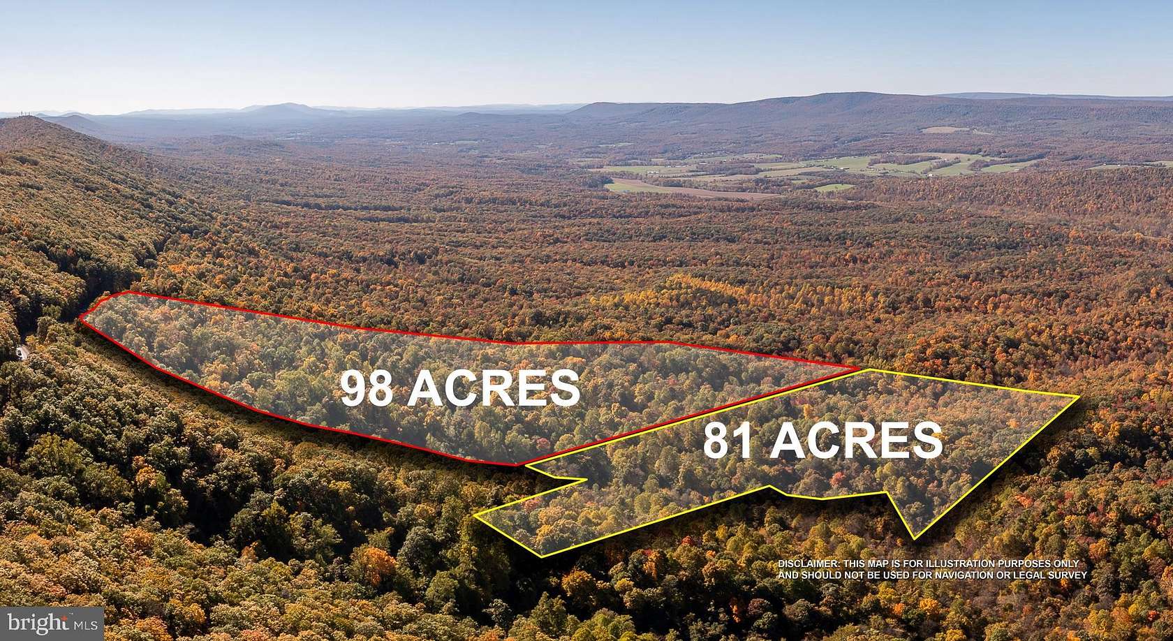 81 Acres of Recreational Land for Sale in Hedgesville, West Virginia