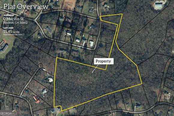 11.5 Acres of Land for Sale in Royston, Georgia