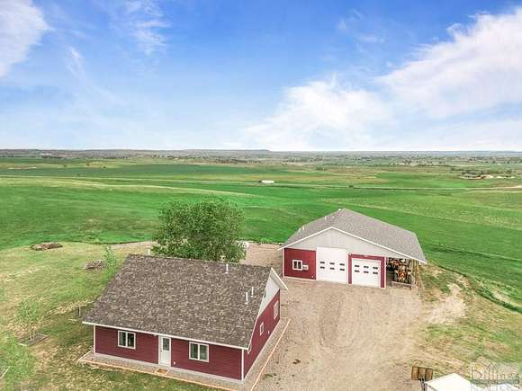 9.199 Acres of Residential Land with Home for Sale in Huntley, Montana