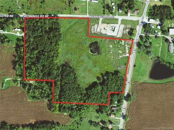 22.7 Acres of Commercial Land for Auction in New Salisbury, Indiana