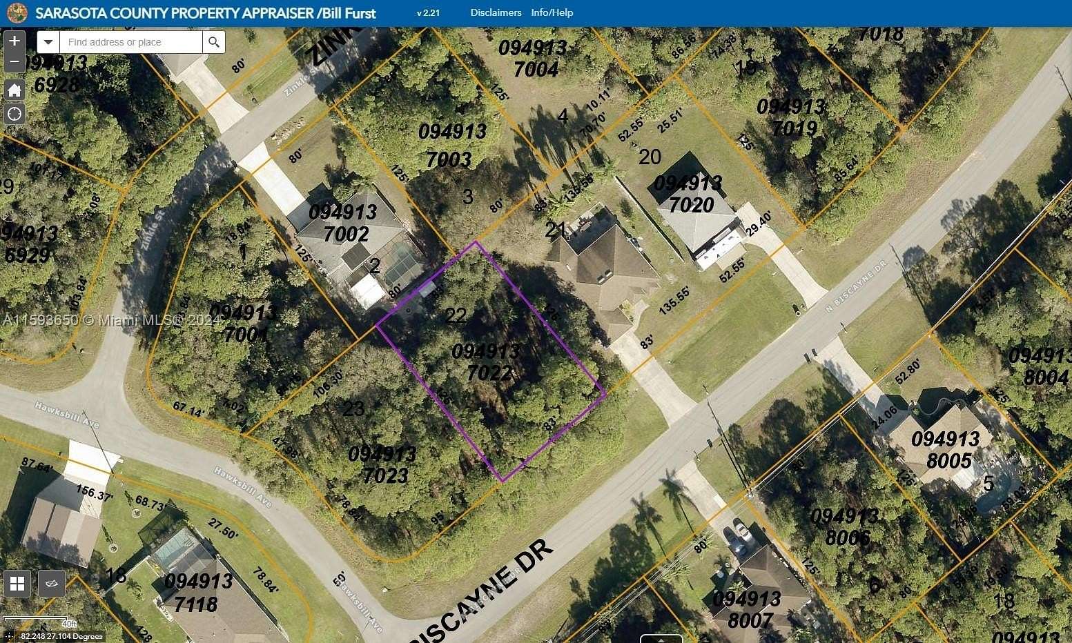 0.24 Acres of Residential Land for Sale in North Port, Florida