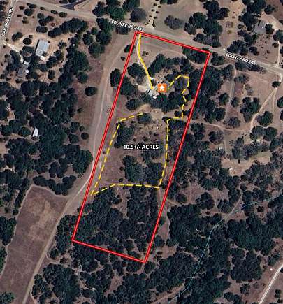 10.5 Acres of Recreational Land with Home for Sale in Gatesville, Texas