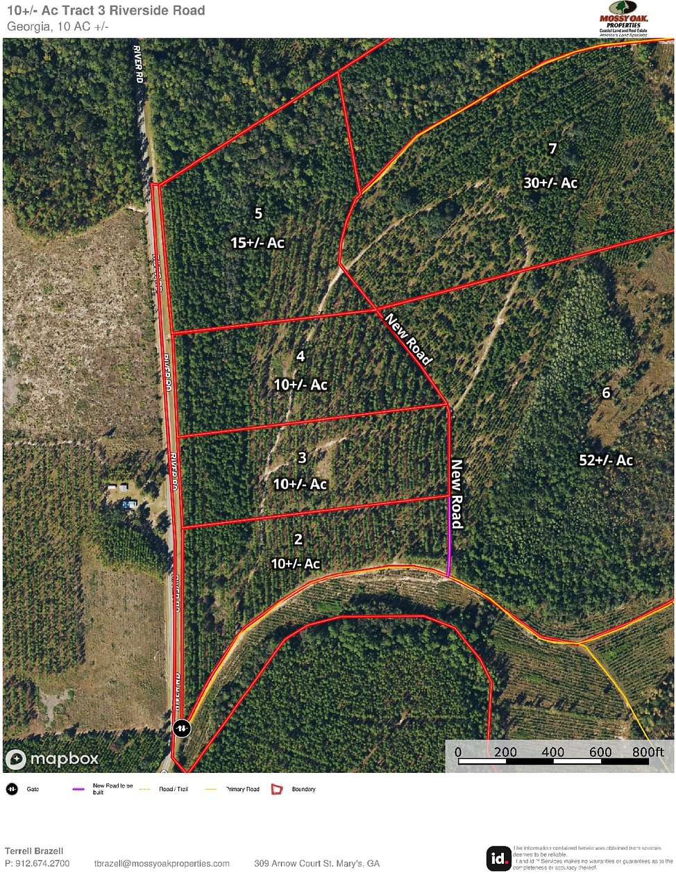 10 Acres of Recreational Land for Sale in Folkston, Georgia