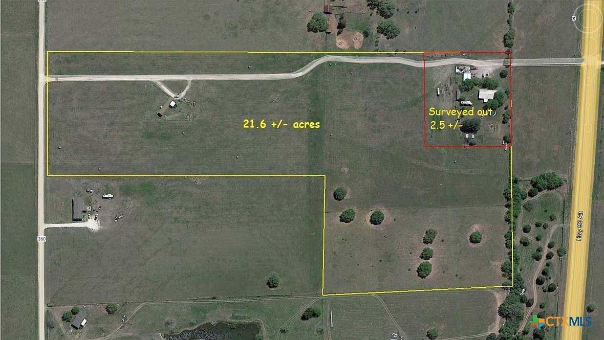 21.659 Acres of Agricultural Land for Sale in Shiner, Texas