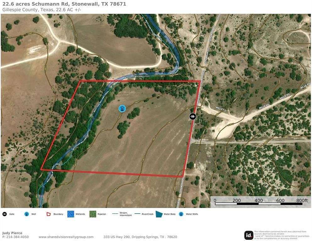 22.66 Acres of Recreational Land & Farm for Sale in Stonewall, Texas