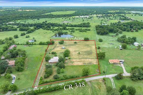 4.1 Acres of Residential Land with Home for Sale in Wills Point, Texas
