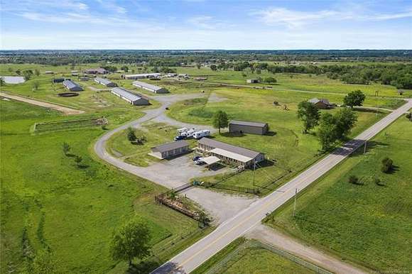 28.6 Acres of Agricultural Land with Home for Sale in Inola, Oklahoma