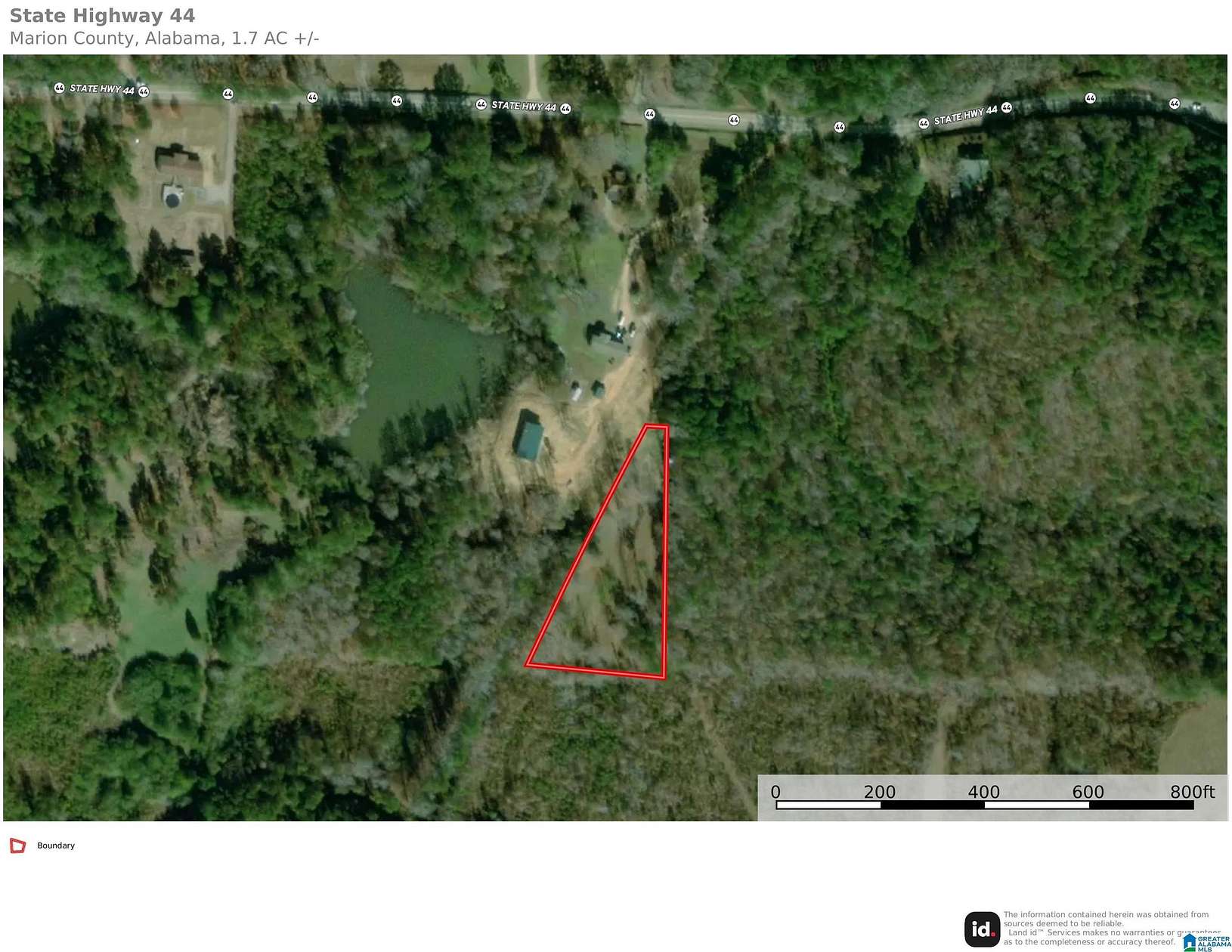 1.7 Acres of Land for Sale in Brilliant, Alabama