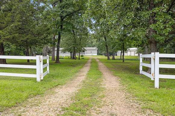13.3 Acres of Recreational Land with Home for Sale in Yantis, Texas