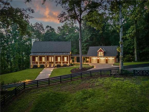 9.231 Acres of Land with Home for Sale in Alpharetta, Georgia
