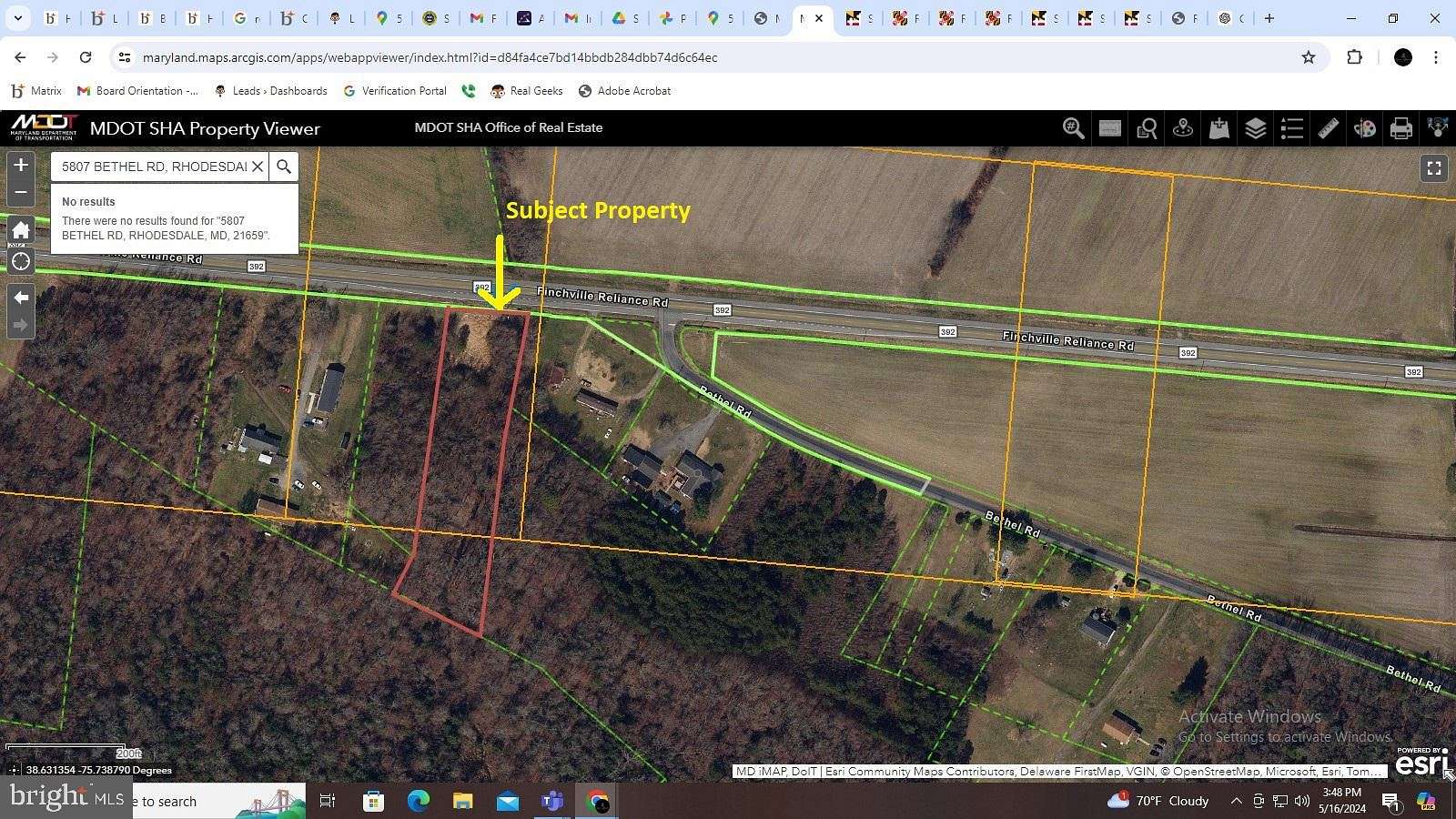 1.92 Acres of Residential Land for Sale in Rhodesdale, Maryland