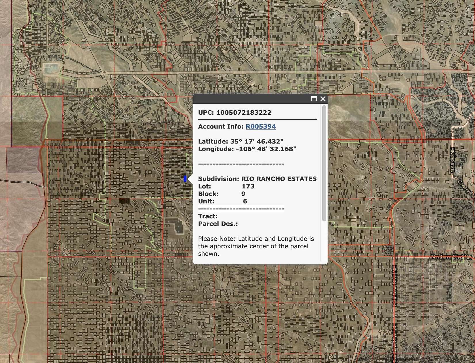 1.1 Acres of Residential Land for Sale in Rio Rancho, New Mexico