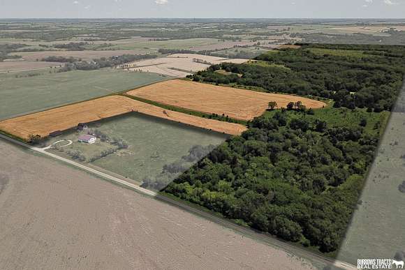 72.4 Acres of Recreational Land & Farm for Sale in Table Rock, Nebraska