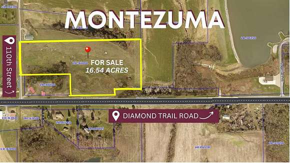 16.5 Acres of Recreational Land for Sale in Montezuma, Iowa