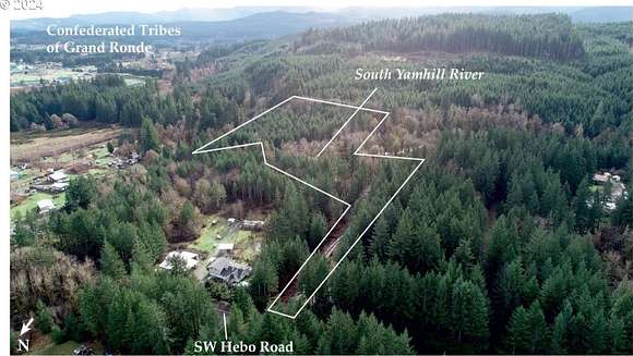 10 Acres of Residential Land with Home for Sale in Grand Ronde, Oregon
